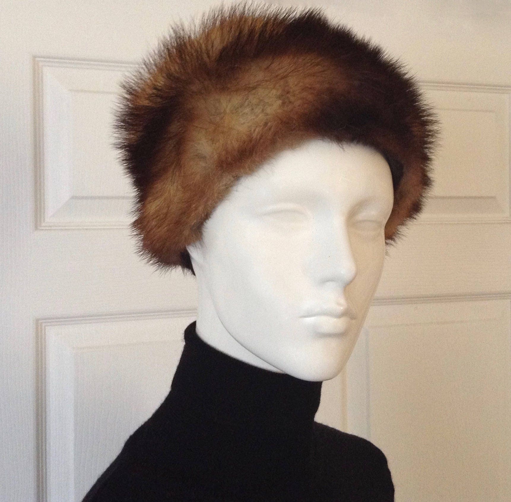 Vintage genuine fur hat Vintage 50s Brown Genuine Fur Hat – Dovetail main image 3