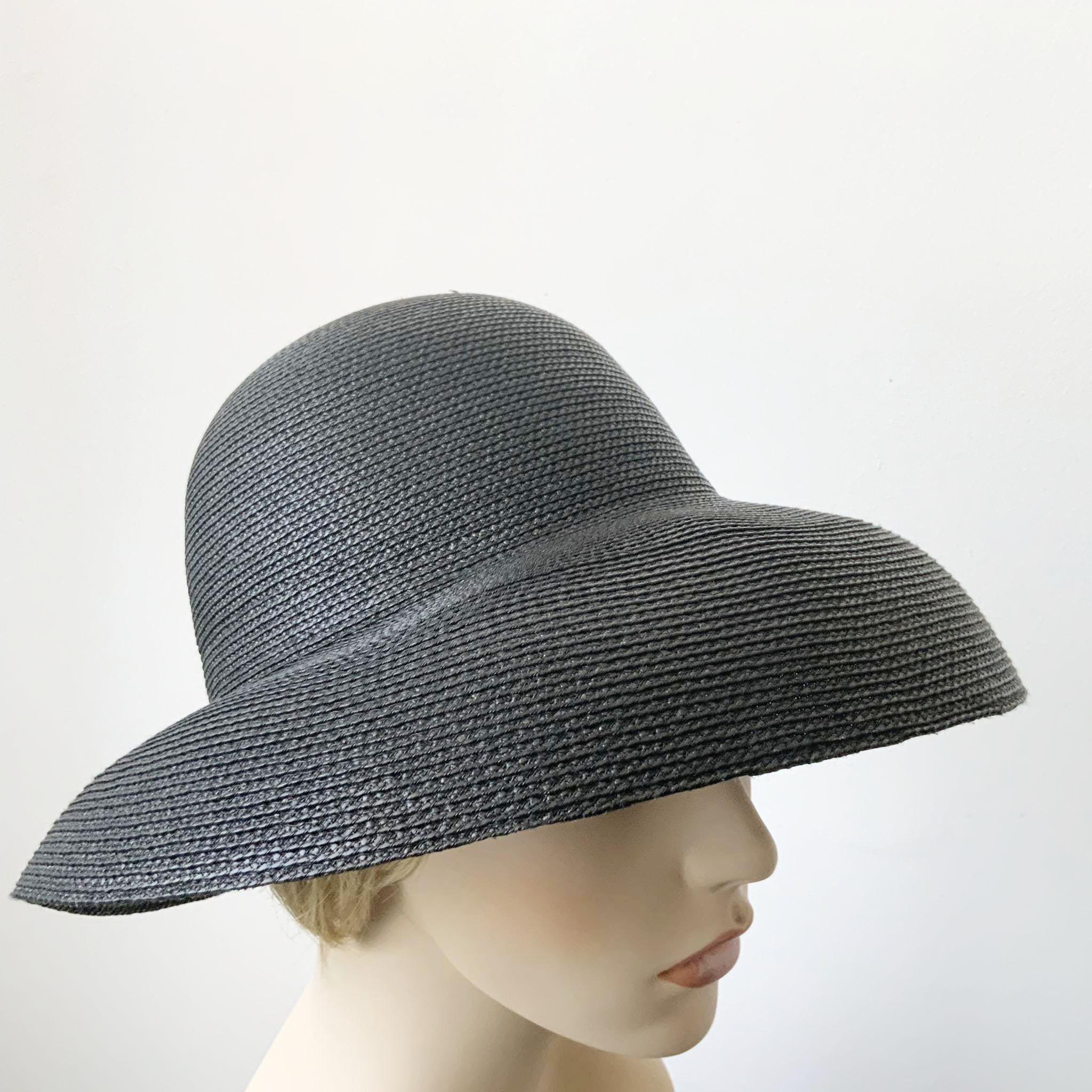 Betmar Street Smart Vintage Sun Hat Vintage STREET SMART by Betmar Black Woven Polypropylene  main image 2