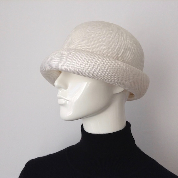 Vintage EATON'S of Canada White Straw Hat, Straw H