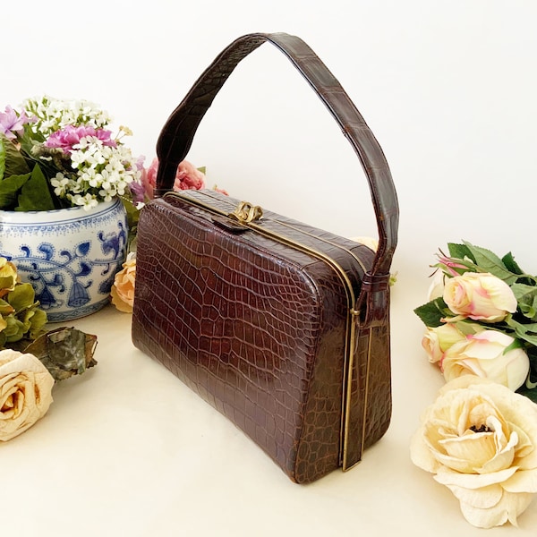 Embossed Leather Bag Etsy