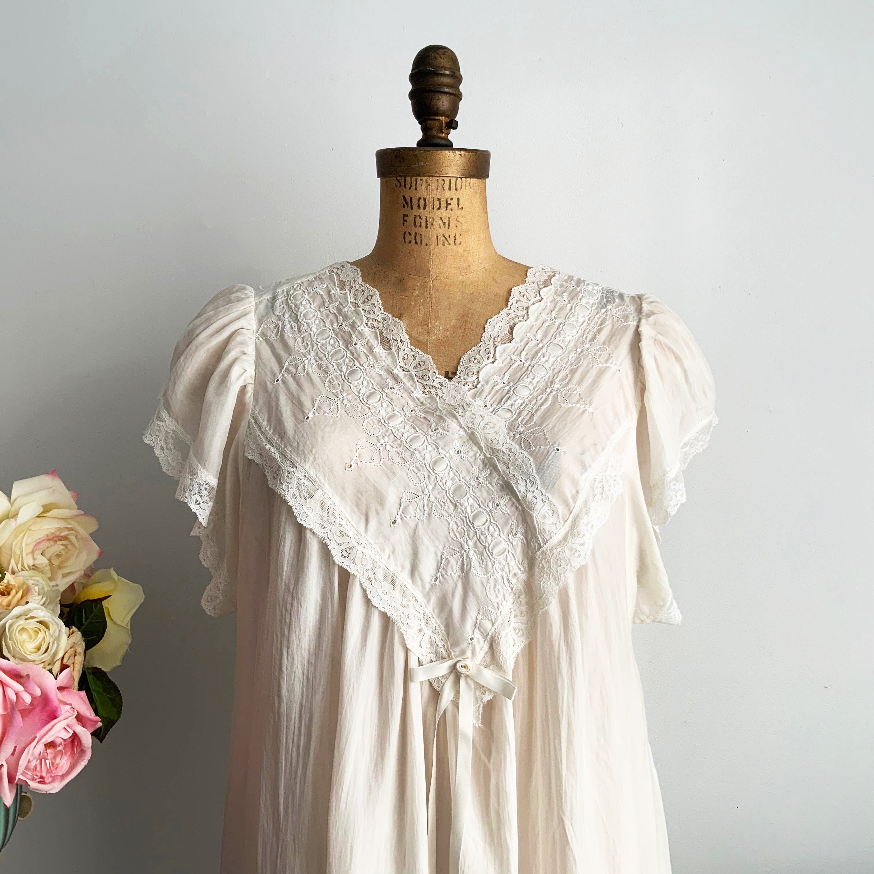 Silk Nightgown Long Sleeved -  Canada