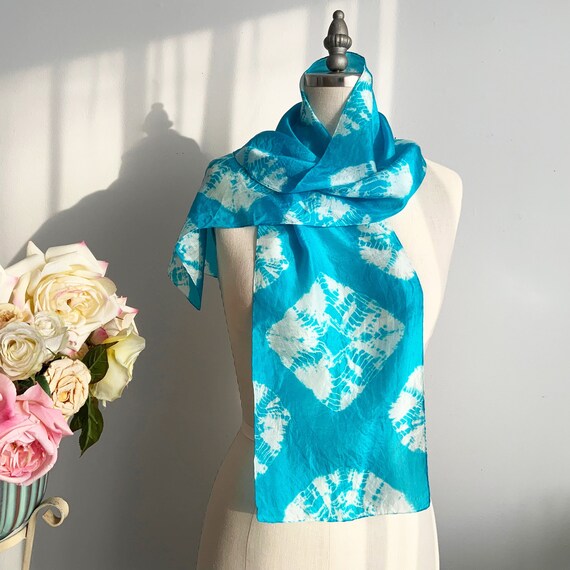 Vintage Rectangular and Geometric Pattern Hand Dy… - image 1