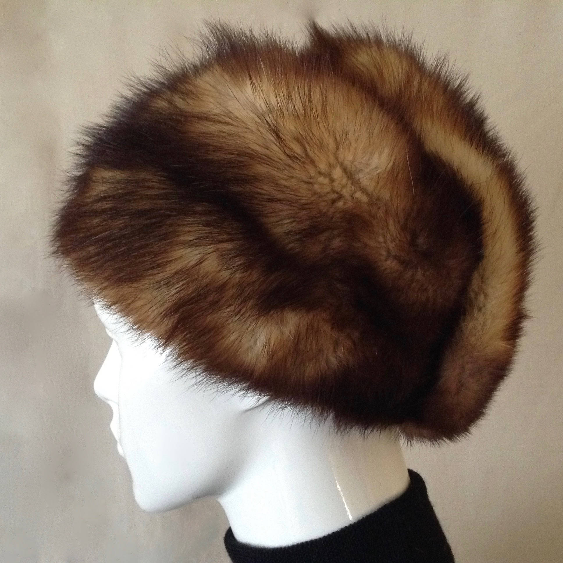 Vintage Genuine Fur Winter Hat, Winter Fur Hat, Elegant 