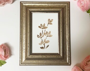 Vintage Classic Rectangular Silver Painted Tabletop and Wall Wood Frame, Versatile Home Decor Frame, Gift Idea