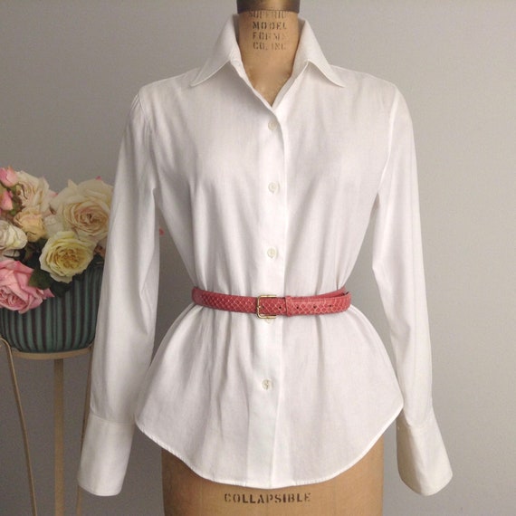 Vintage HERITAGE HOUSE Pink Reptile Leather Belt,
