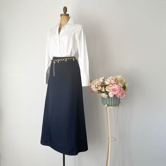 Vintage FRED SUN Black Long Formal Bustle Skirt ,… - image 4