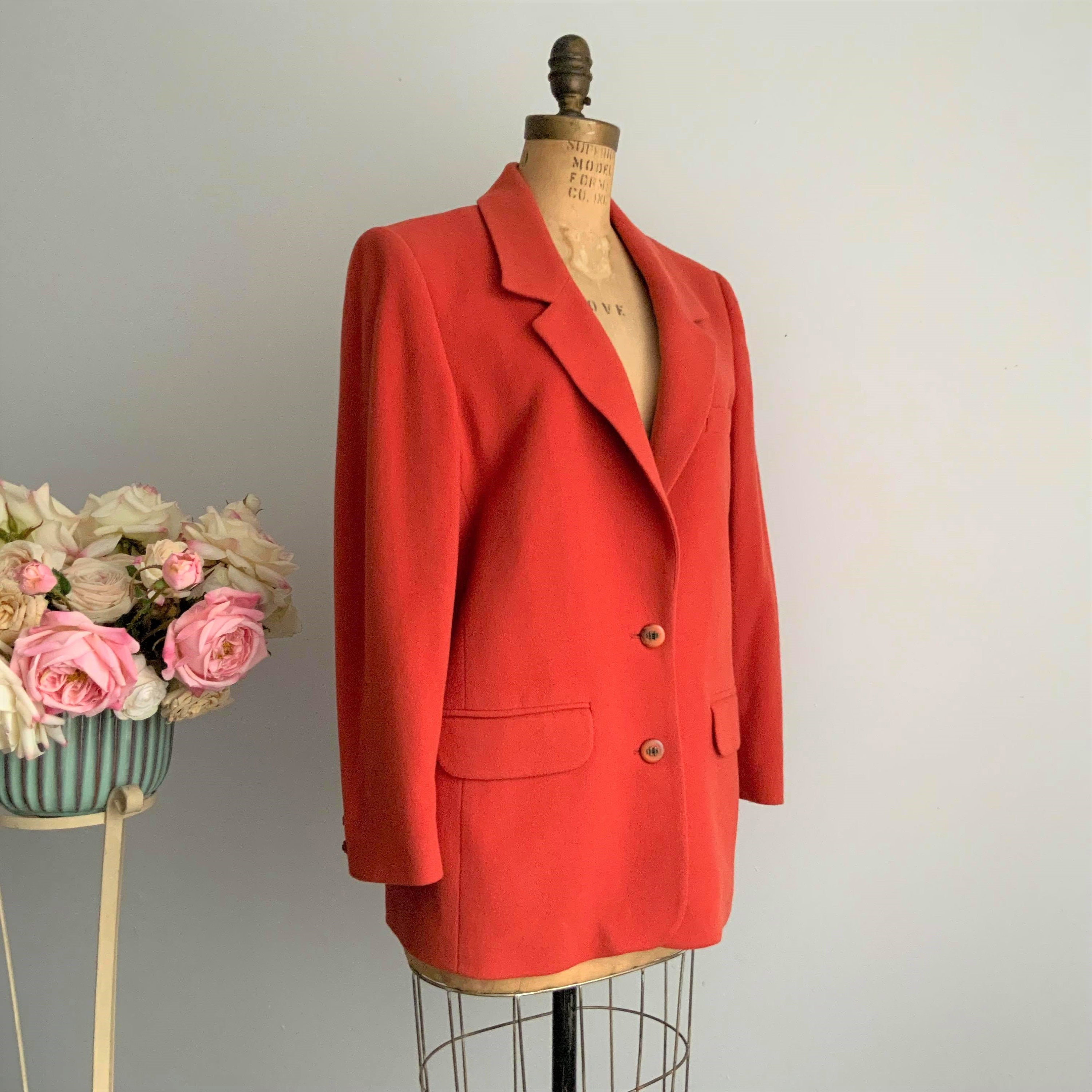 Vintage DANIEL HECHTER Orange Wool and 