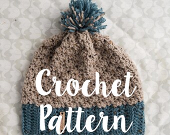 CROCHET PDF PATTERN - The Shelly-Anne Hat - American Flag Crochet Beanie