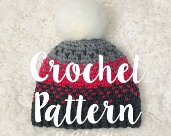 CROCHET PDF PATTERN - The Faded Cupid Fair Isle Beanie "Recipe" // Intermediate