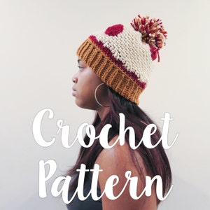 CROCHET PATTERN: Pepperoni Pizza Hat image 1