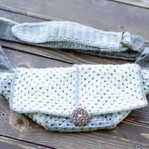 Granny Square Crocheted Crossbody Bag / Sling / Fanny Pack / Boho bag - Handmade and one of a kind