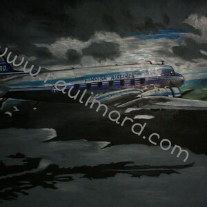 Douglas DC-3 avion affiche