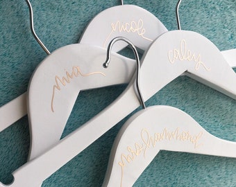 Bridesmaid Dress Hangers | Bridesmaid Gifts | Wedding Hangers | Maid of Honor Gift | Bridal Party Gift | Personalized | Bridesmaid Proposal