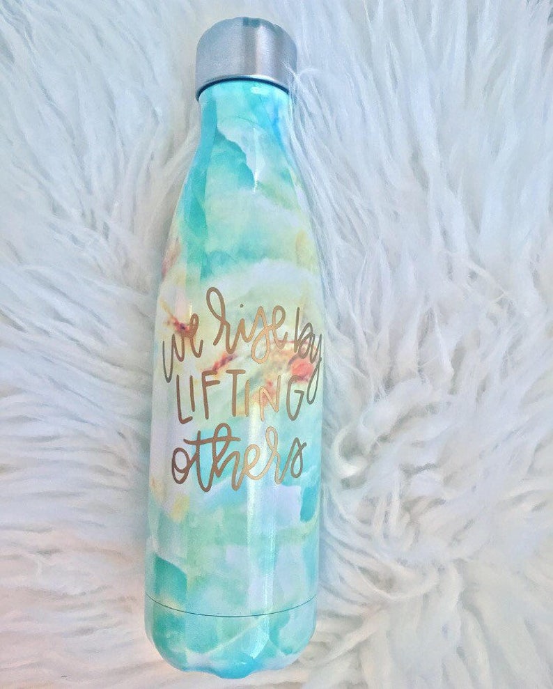 Personalized S'well Water Bottle 17 Oz. S'well Custom S'well Bottle Santorini Gifts For Her Bridesmaid Gift S'well Water Bottle image 4