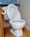 Potty training-boys training urinal-gives them the confidence they need in their aim-plastic shield clips on the toilet rim-funnels it down