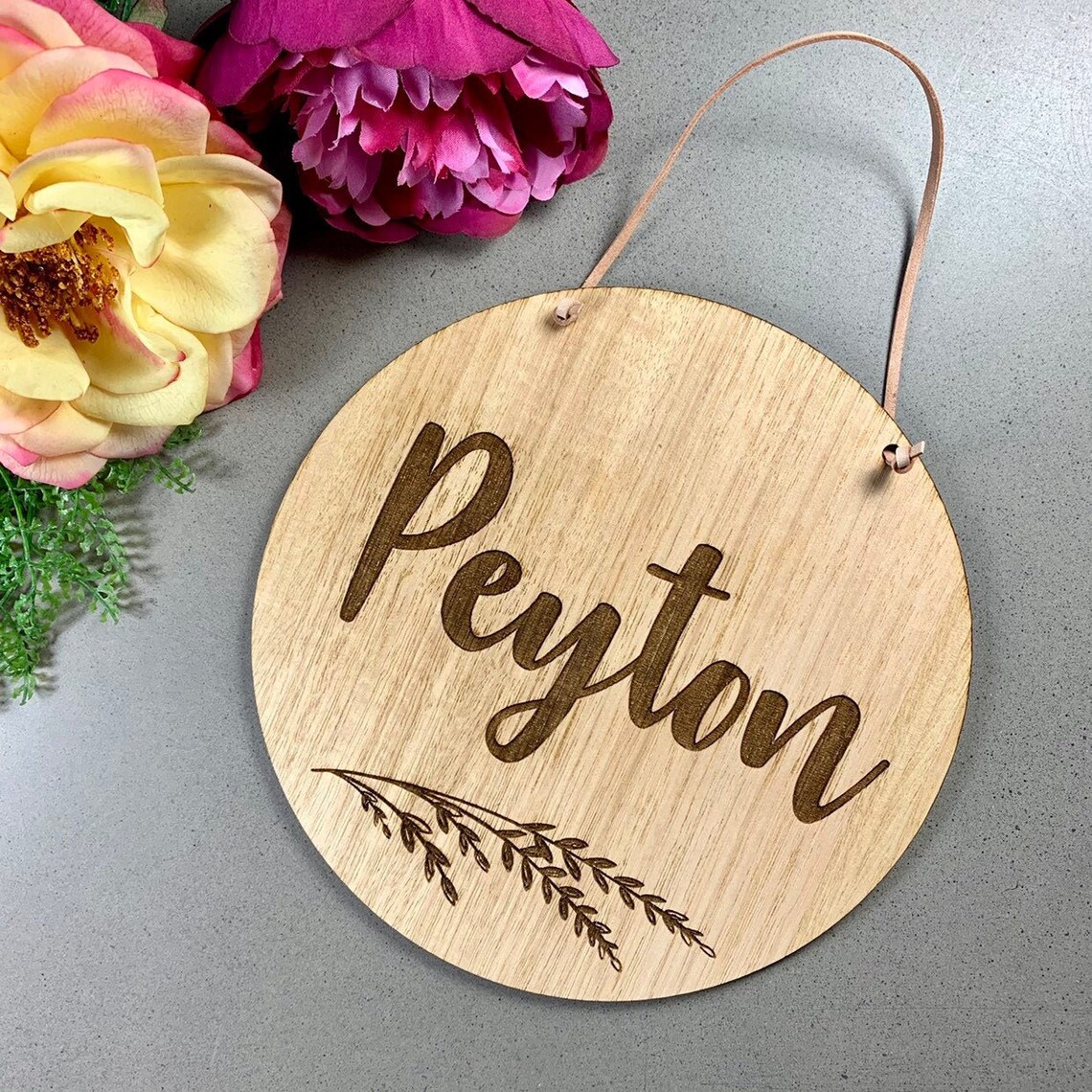 Custom Wooden Name Plaque Hanging Door Sign Nursery Decor Etsy Australia