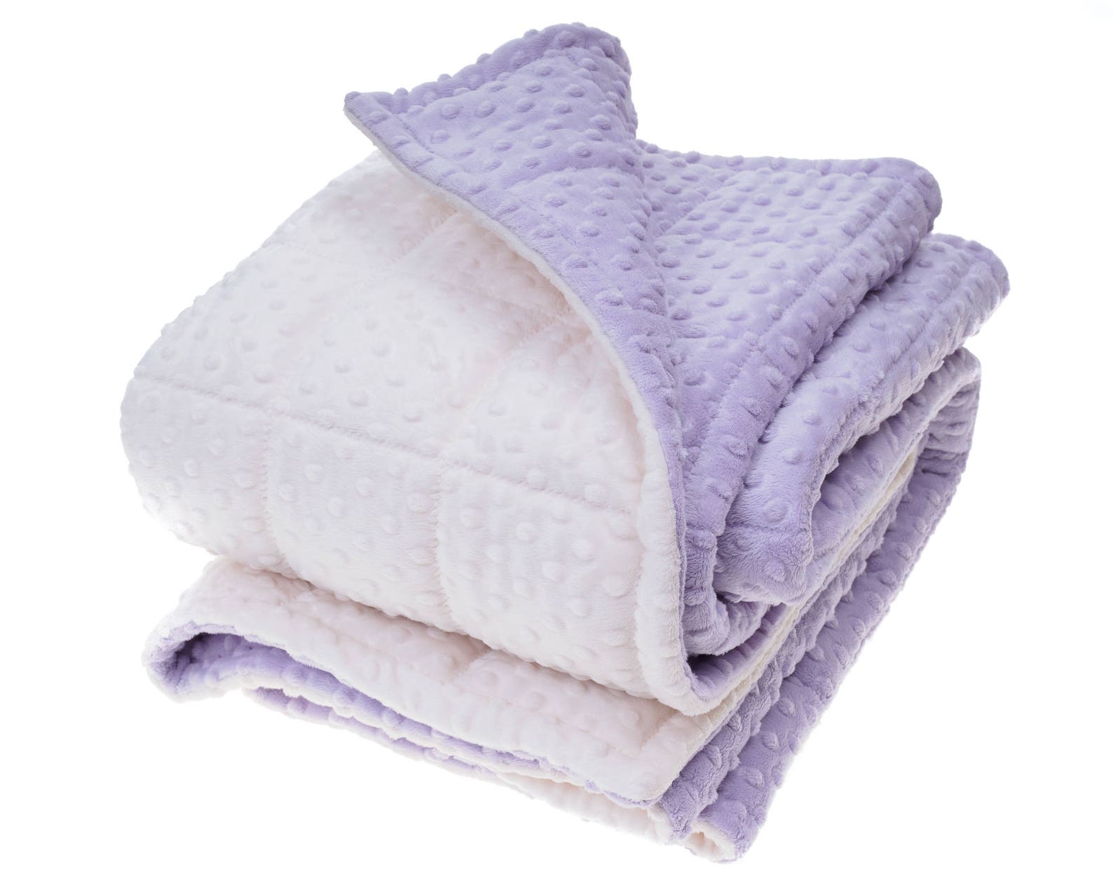 Double minky weighted blanket 4x4 small pocket Etsy