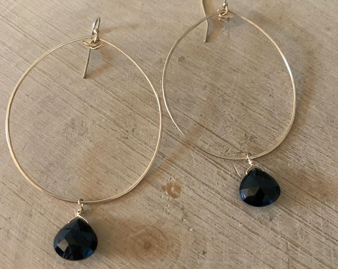 Onyx Hoops