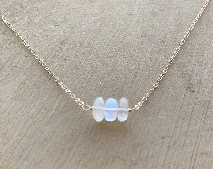 Moonstone Trio Necklace