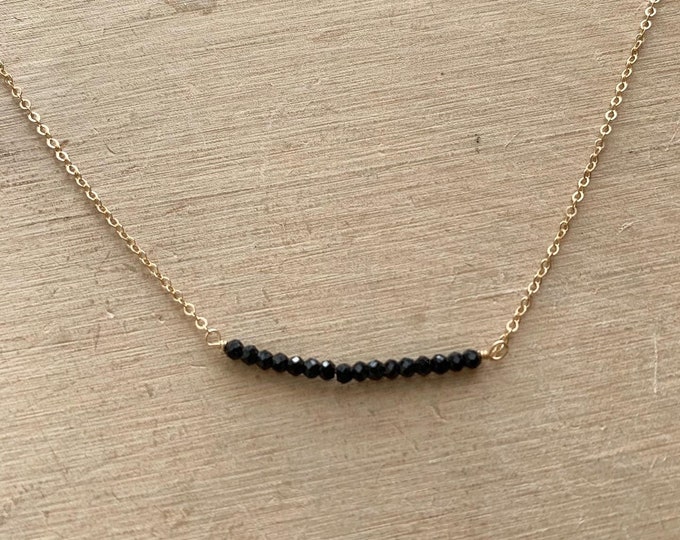 Black Spinel Necklace