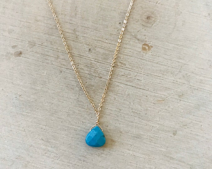 Turquoise Drop Necklace