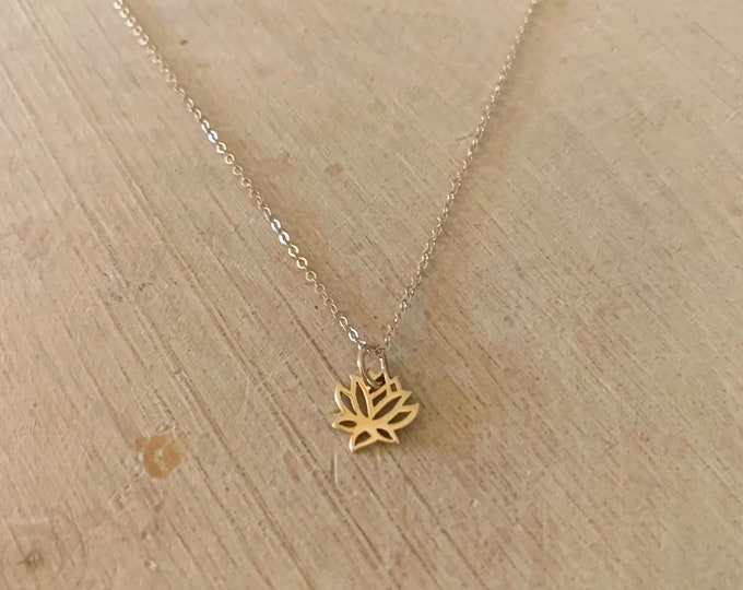 Petite Lotus Necklace