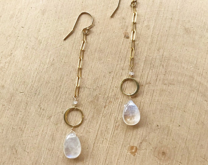 Moonstone Drop Earrings