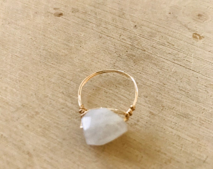 Moonstone Nugget Ring