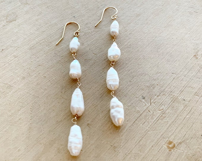 Stick Pearl Earrings