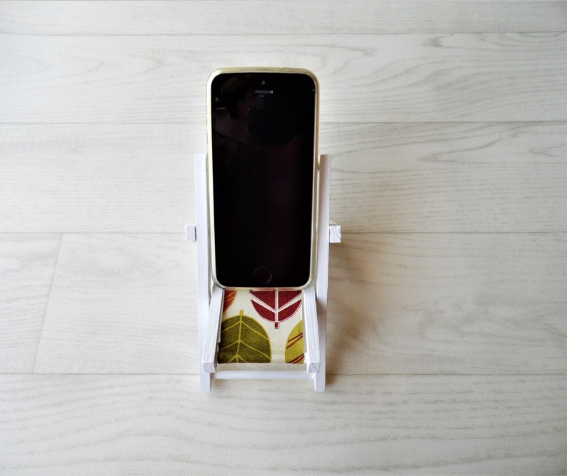 Novelty Phone Stand Deck Chair Phone Holder Mid Century Leaf Etsy