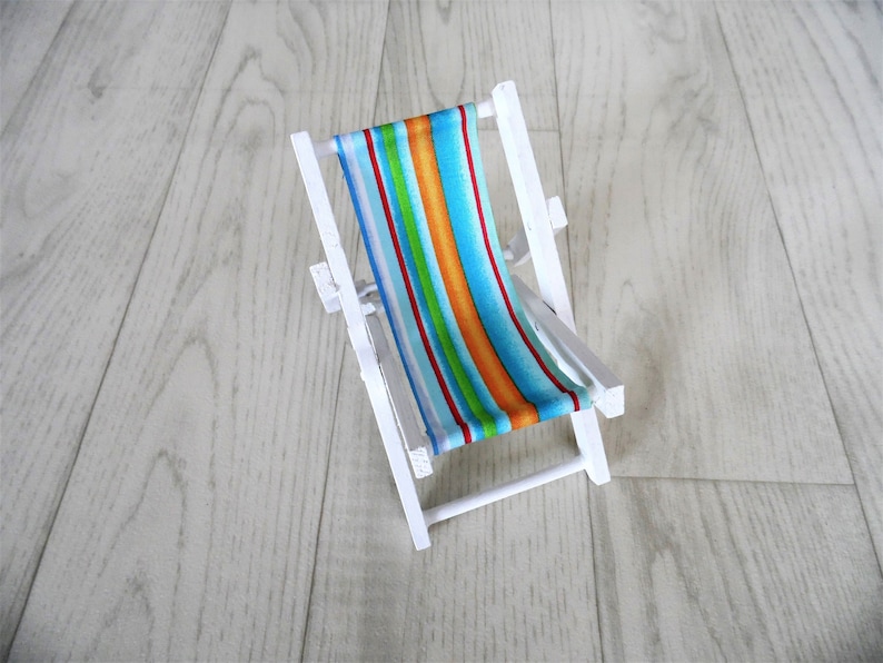 Novelty Phone Stand Deck Chair Phone Holder Rainbow Stripe Etsy