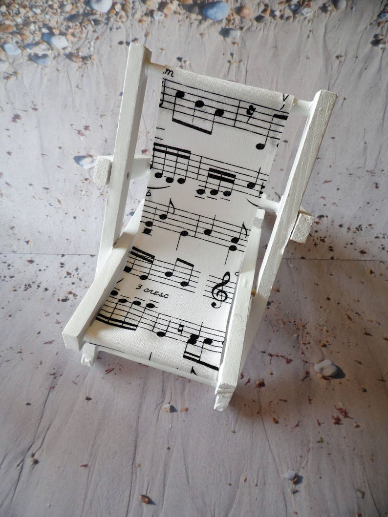 Smart Phone Stand Novelty Deck Chair Sheet Music Fabric Ipad Etsy