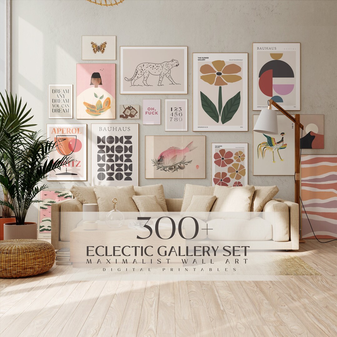 Dopamine Decor Maximalist Wall Art Eclectic Gallery Wall Set Aesthetic ...