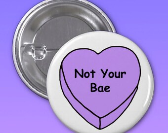 Sassy Heart Buttons, 1 1/4 Inch Pin back Button, Feminist Button, Tumblr Pins