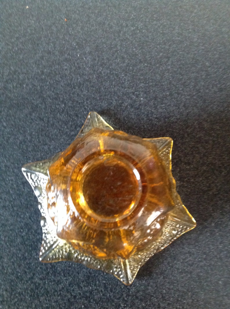 Candle Holder Glass. Burnt Orange. Vase / Bowl. Pot. Tealight Etsy