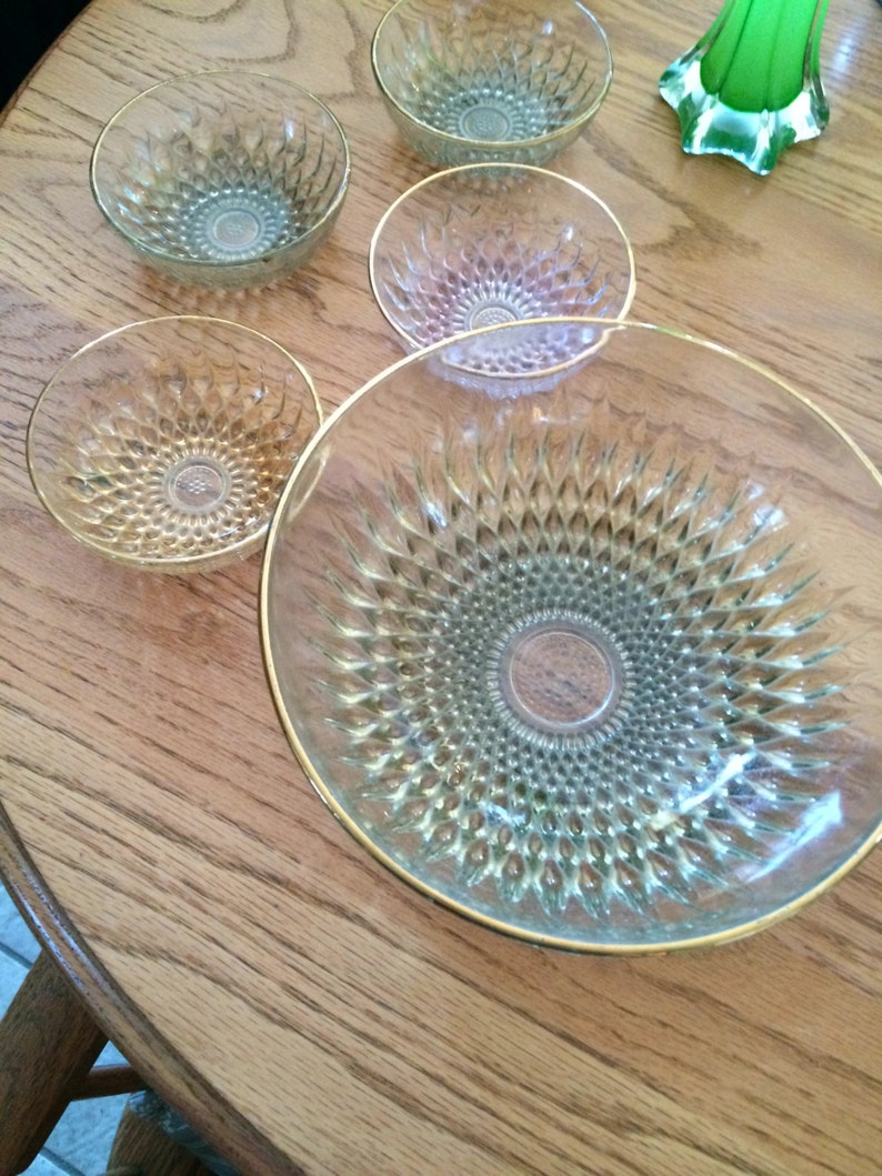 Trifle Set Glass Bowls French Set of 4 Dishes and Serving Etsy