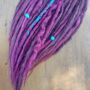 Jagga Cyber Dreads Tonalità di Viola Shades of Purple fatti con uncinetto
