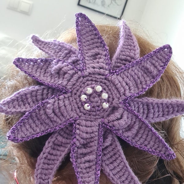 PDF Crochet Pattern Ariel's Hair Flower