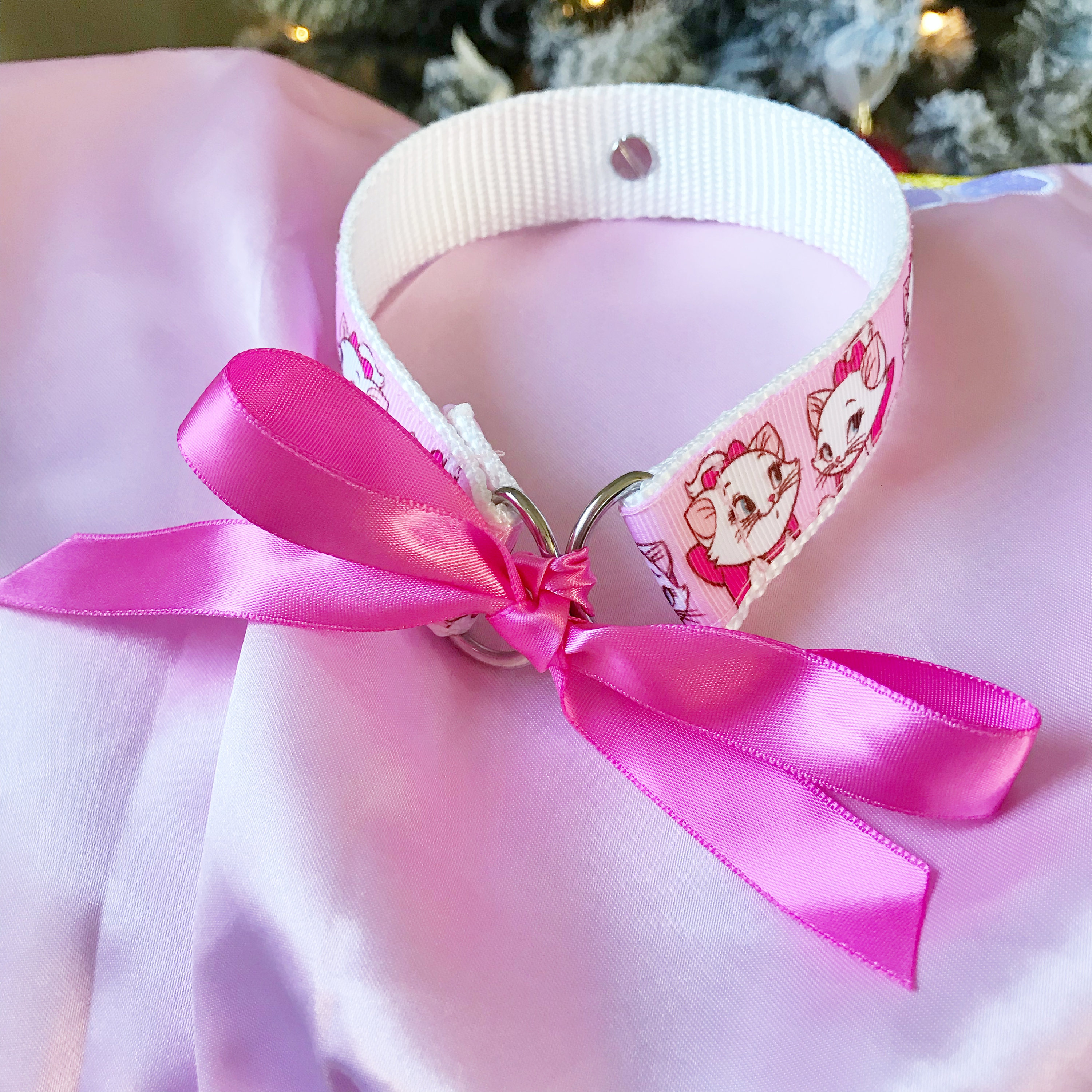 Kitten Play Collar Duo Pet Play Collar DDlg Collar Pink Etsy
