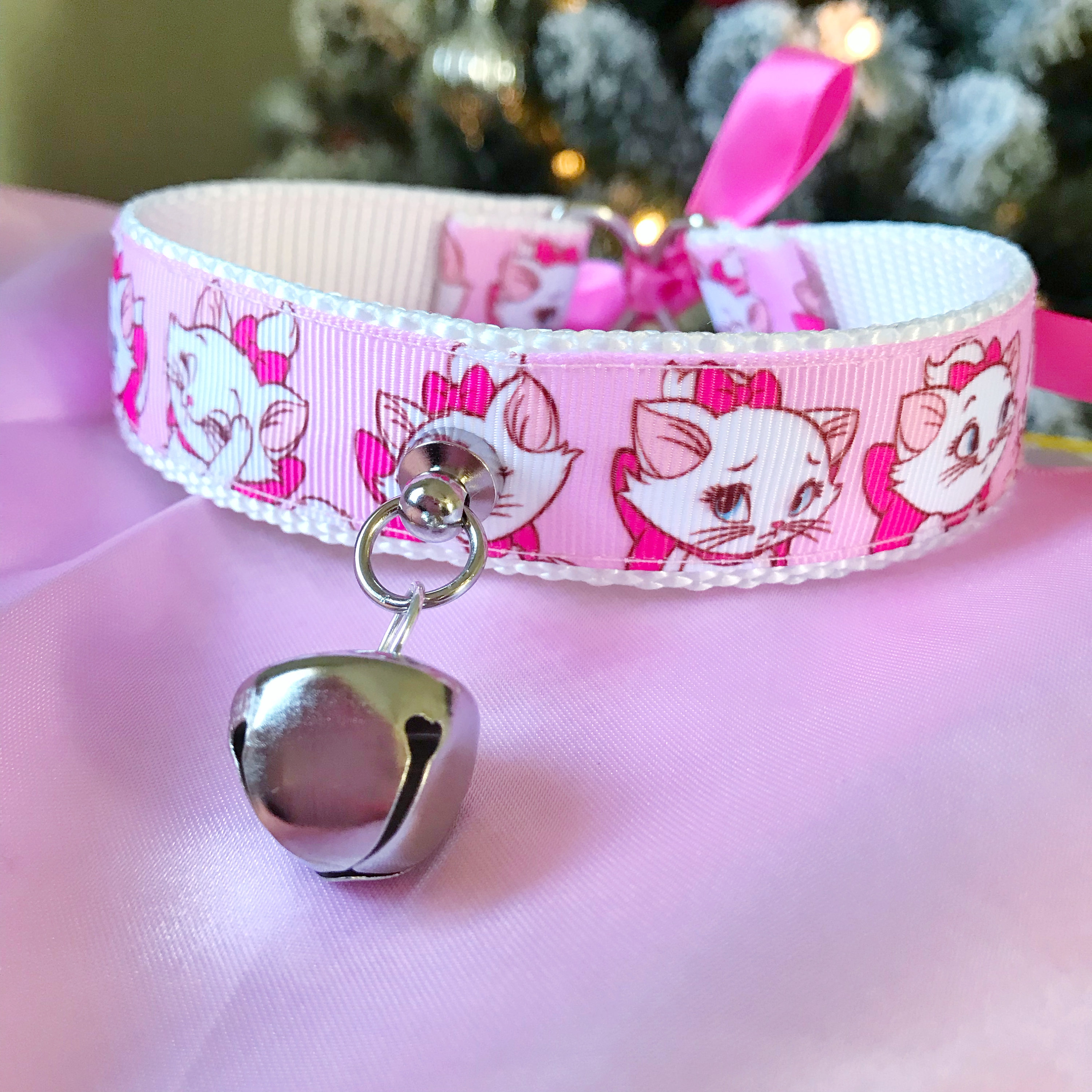 Kitten Play Collar Duo Pet Play Collar DDlg Collar Pink Etsy