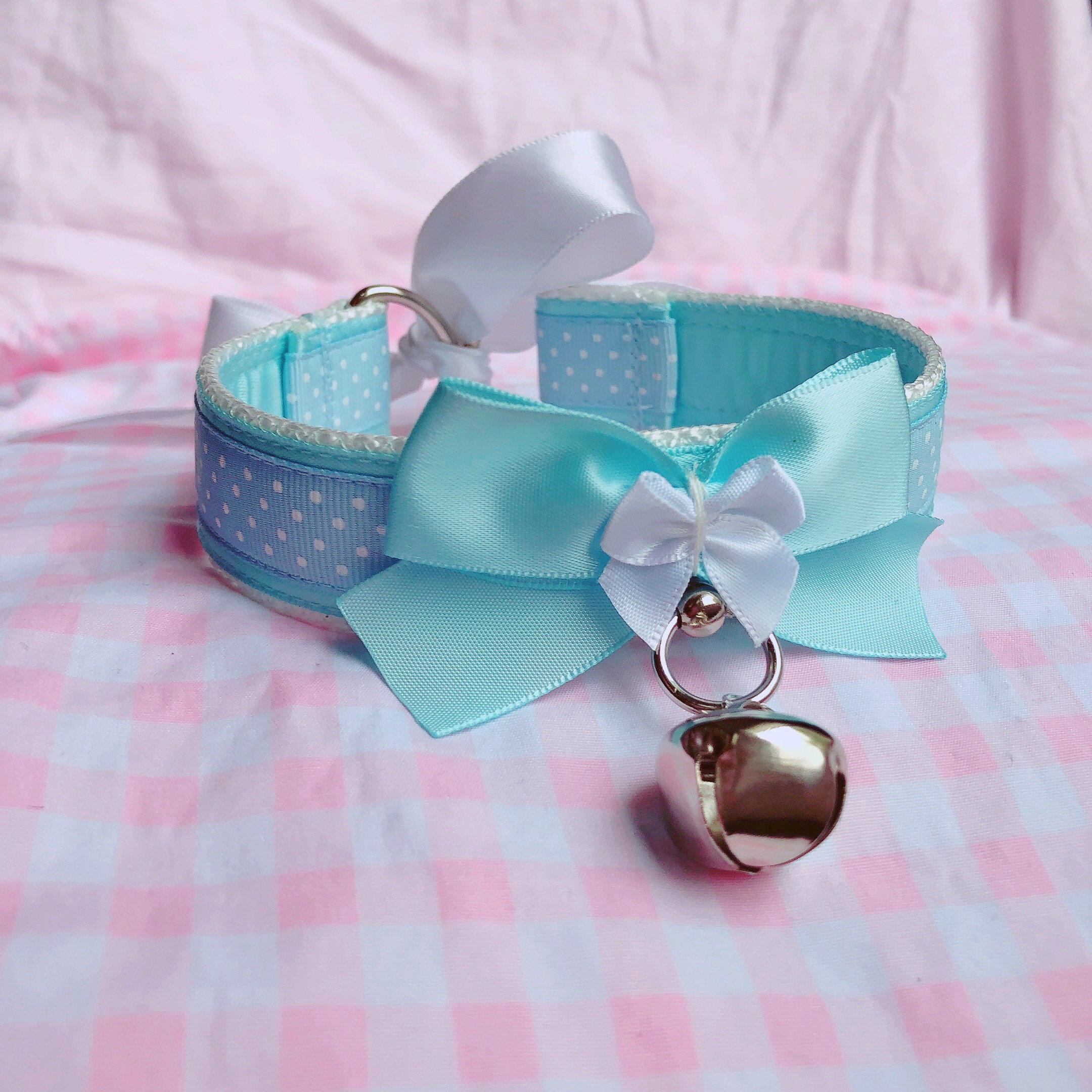 Baby Blue Pet Play Collar Set kittenplay collar kitten play Etsy