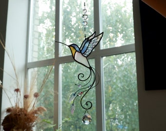 Attrape-soleil en forme de colibri pour fenêtre, attrape-soleil à