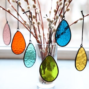 Stained Glass Easter Eggs, hanging spring decoration suncatcher, Easter egg Sun Catcher, image 4