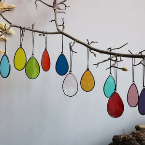 Stained Glass Easter Eggs, hanging spring decoration suncatcher, Easter egg Sun Catcher, image 7