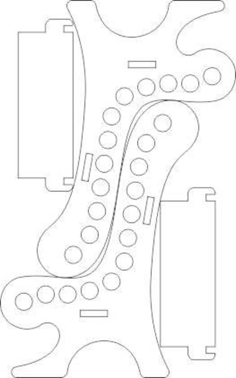 Pencil Holder drawing wooden desk organizer laser cut vector | Etsy