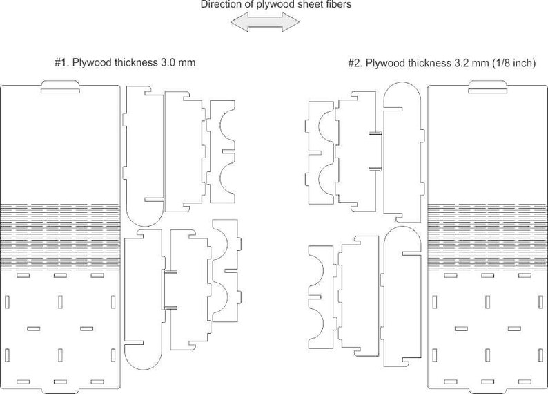 Small Candy Box vector plan Wooden Gift box laser cut vector Etsy