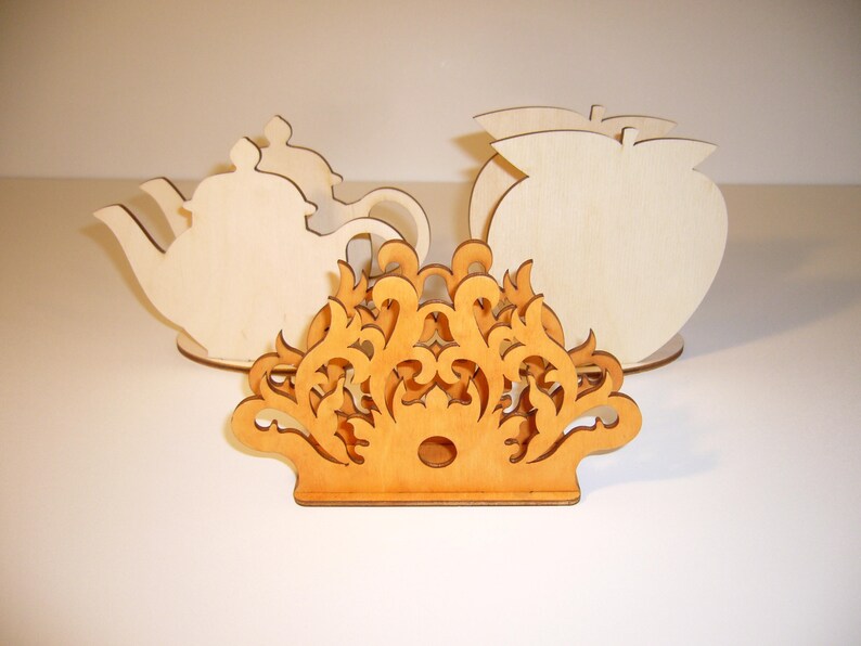 Napkin Holders Drawing Laser Cut Vector Model Vector Etsy