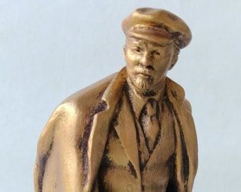 Soviet Russian Communist lider LENIN bust statue H-19,5 cm