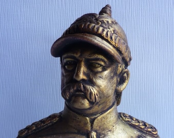 German statesman politic Otto von Bismarck bust