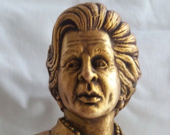 Prime Ministers of Great Britain Margaret Thatcher Iron Lady bust H-17 cm